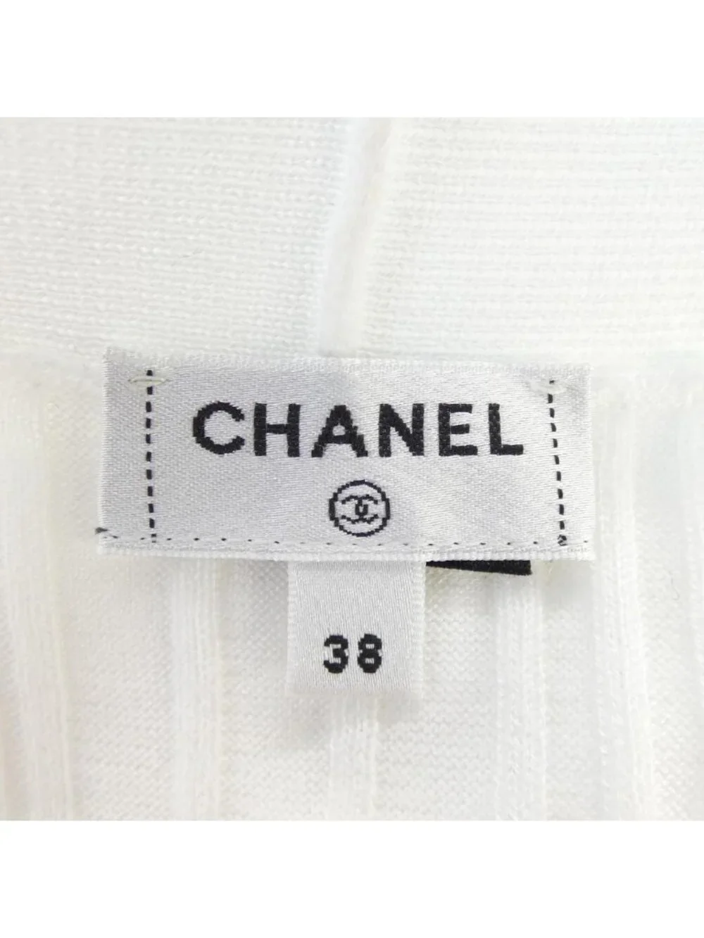Chanel Long Cardigan White